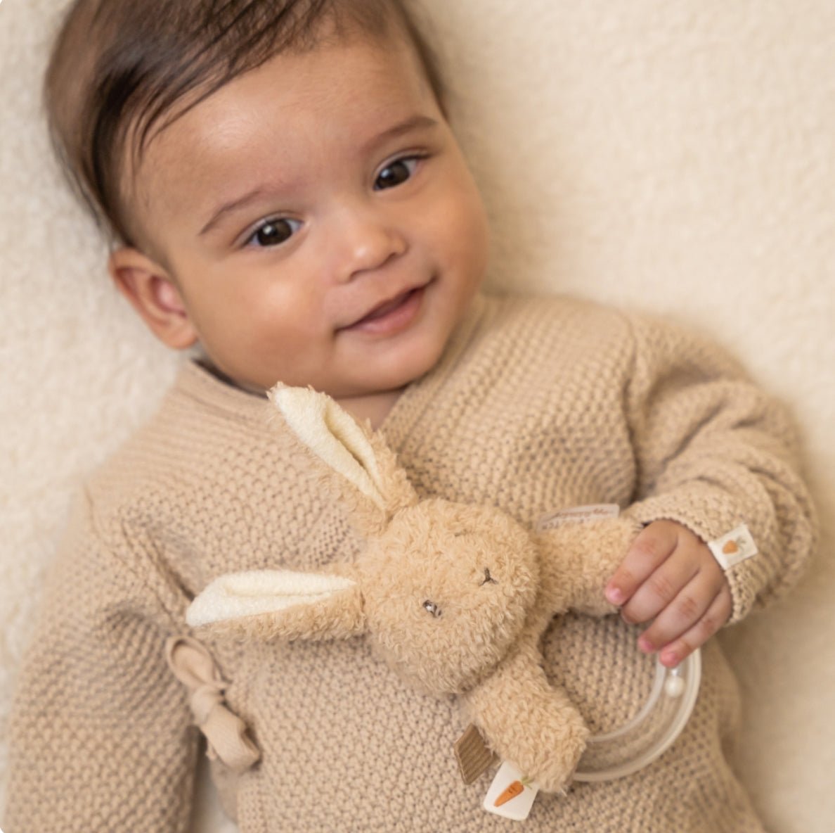 Anneau hochet lapin Baby bunny - Les ptites soeurs