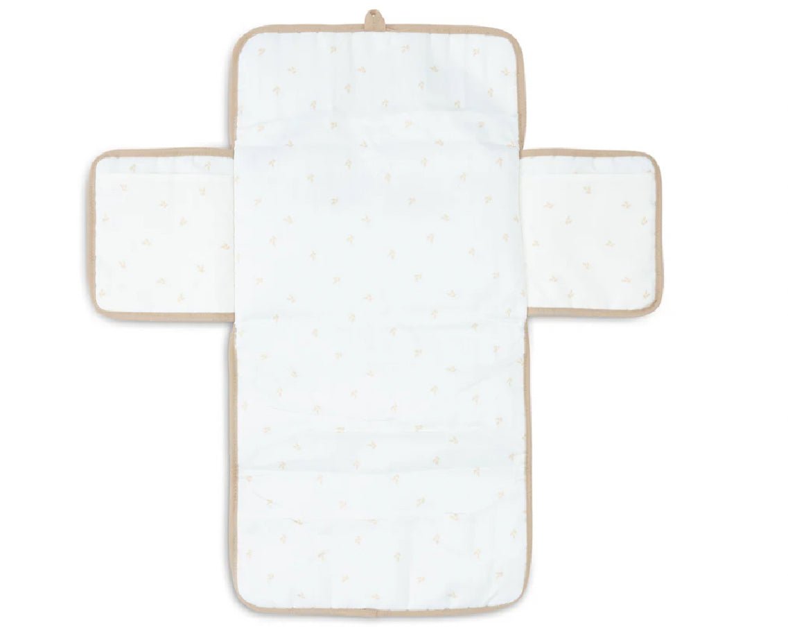 Tapis à Langer nomade Gaze de Coton - Biscuit - Les ptites soeurs