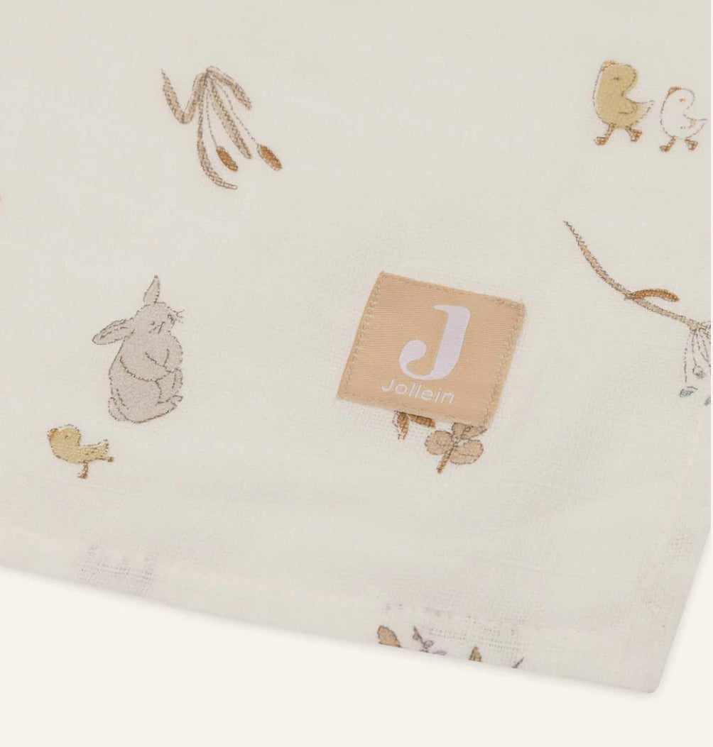 Lange gaze de coton 115x115cm - Riverside - 2 Unités