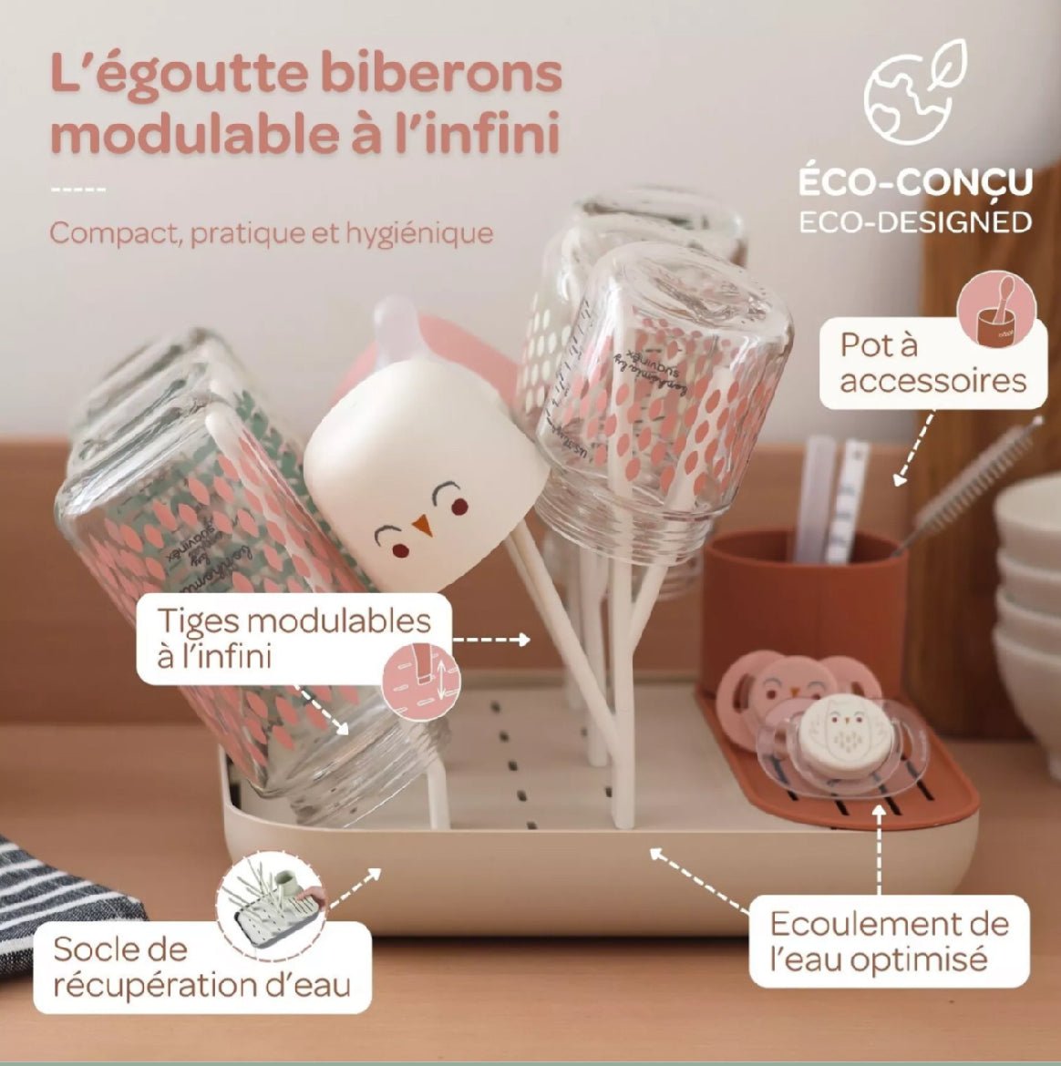 Égoutte biberons Forêt - Terracotta/Clay - Les ptites soeurs