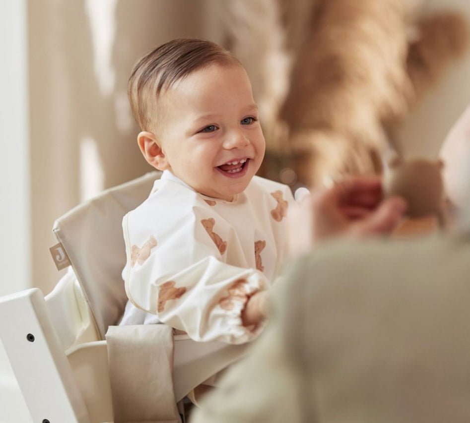 Bavoir à Manches Imperméable - Teddy Bear - Les ptites soeurs