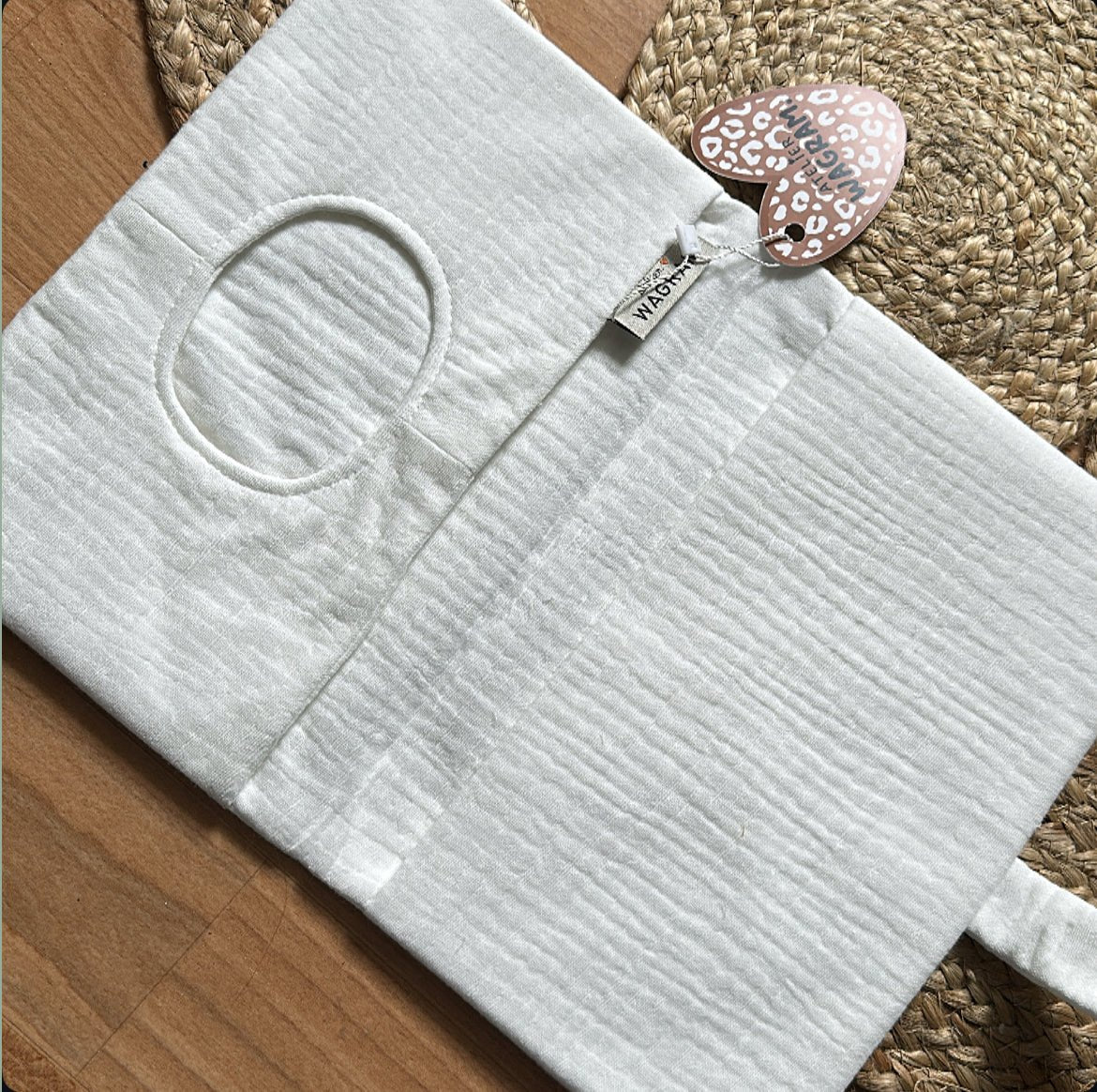 Pochette range couche en gaze de coton « p’tit cul » - Les ptites soeurs