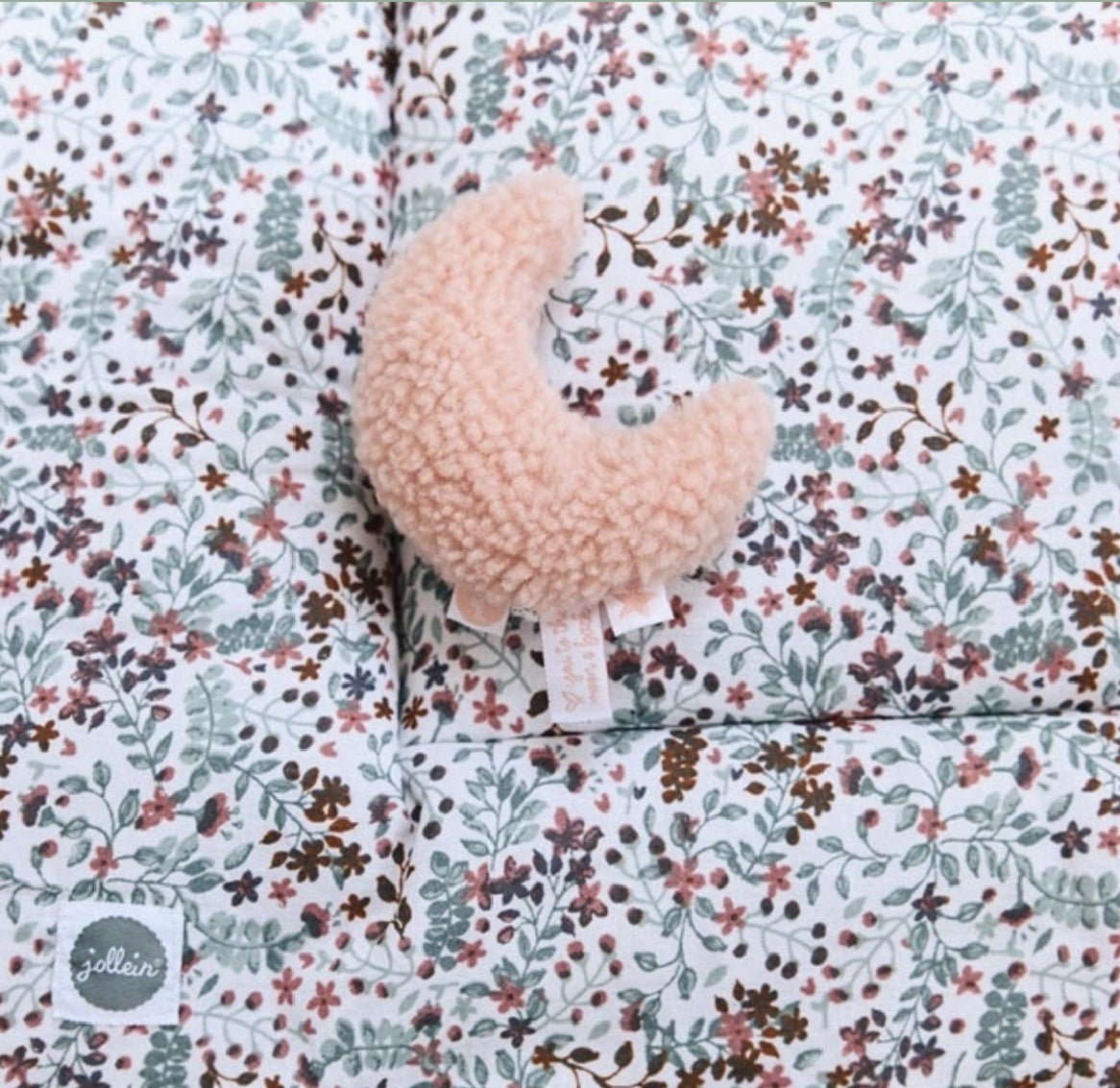 Hochet Moon rose clair - Les ptites soeurs