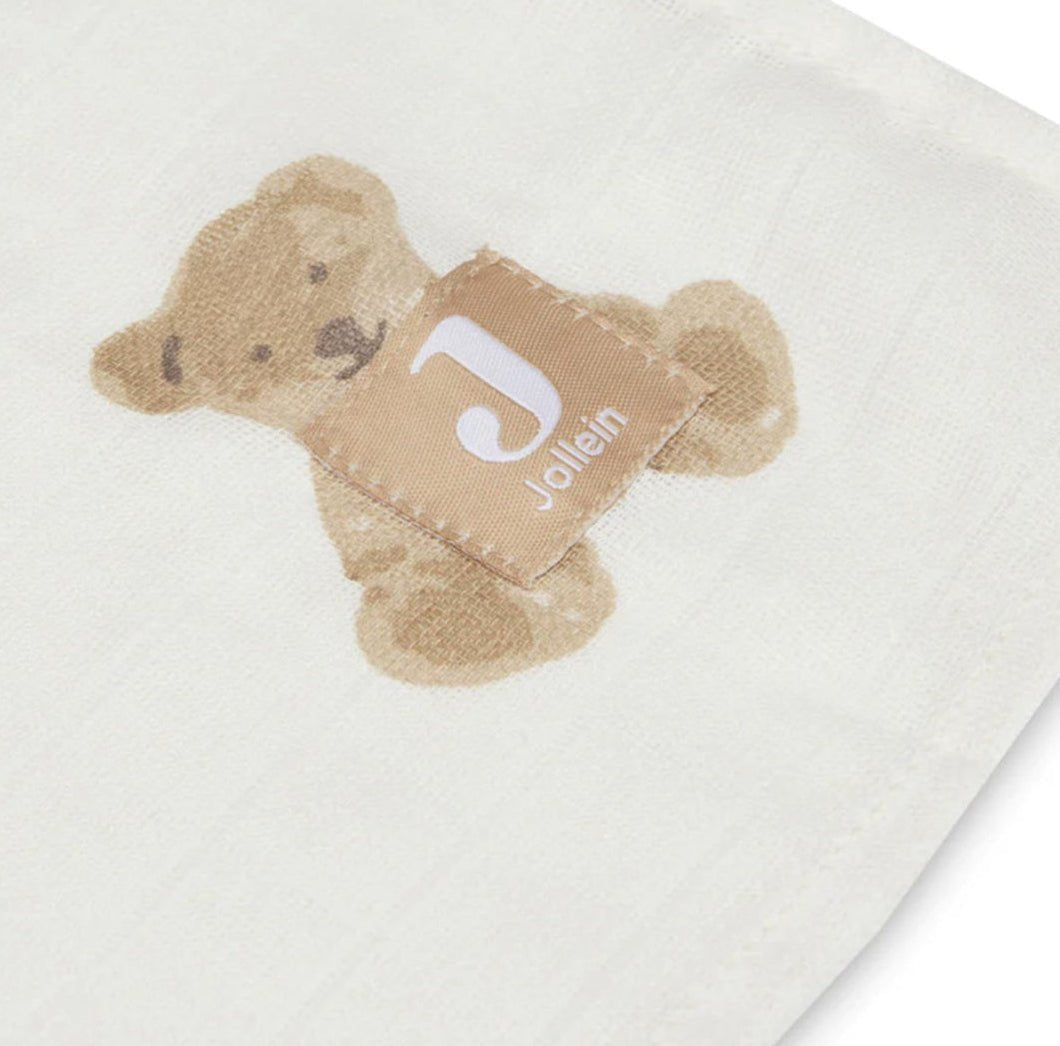 Lange gaze de coton XL ourson - pack de 2 - Les ptites soeurs