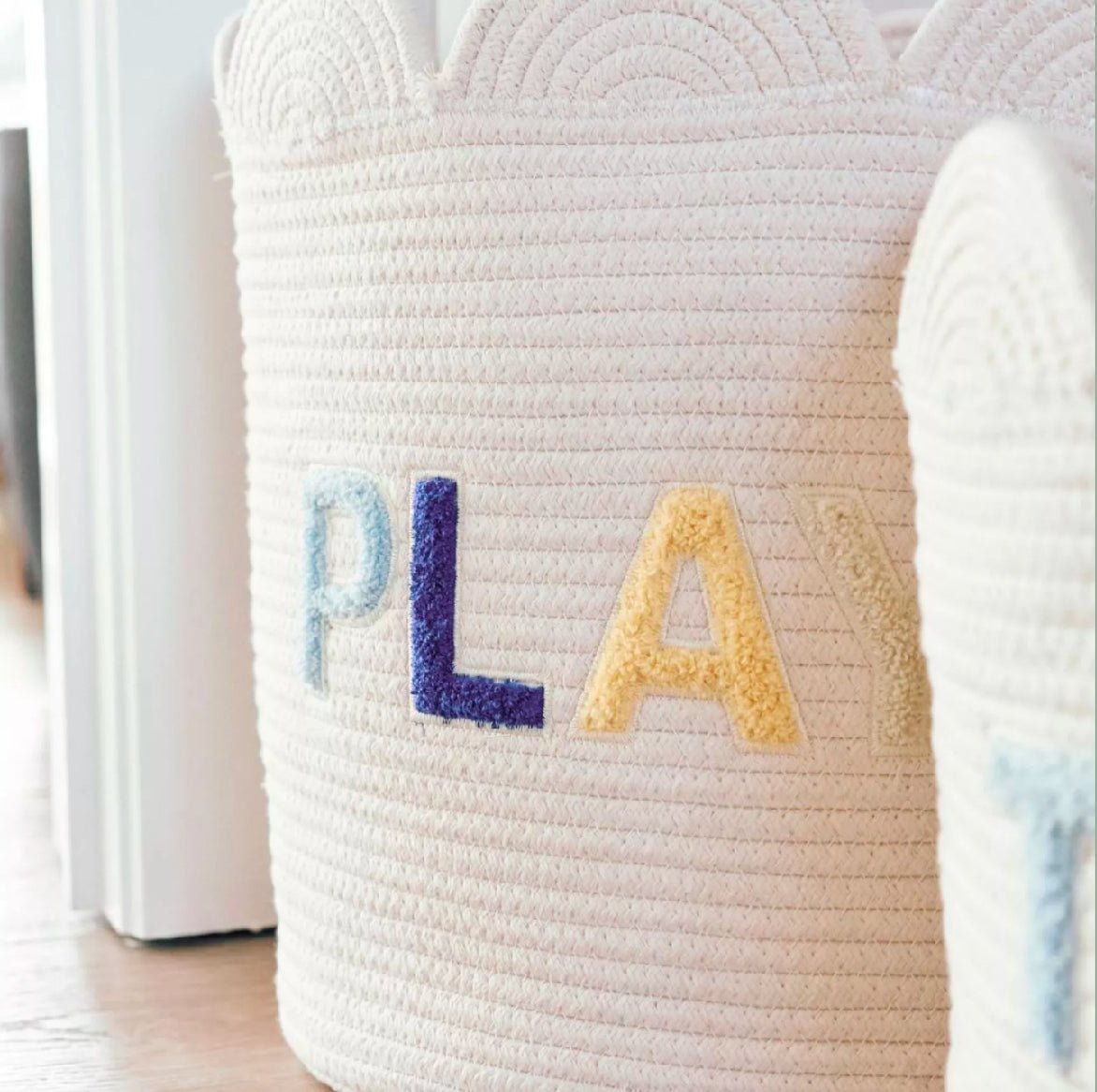 Panier fleur écru - Les ptites soeurs