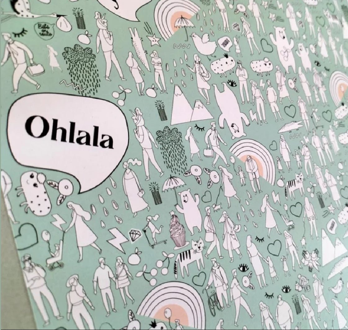 Poster cherche & trouve - bébé en route - Les ptites soeurs