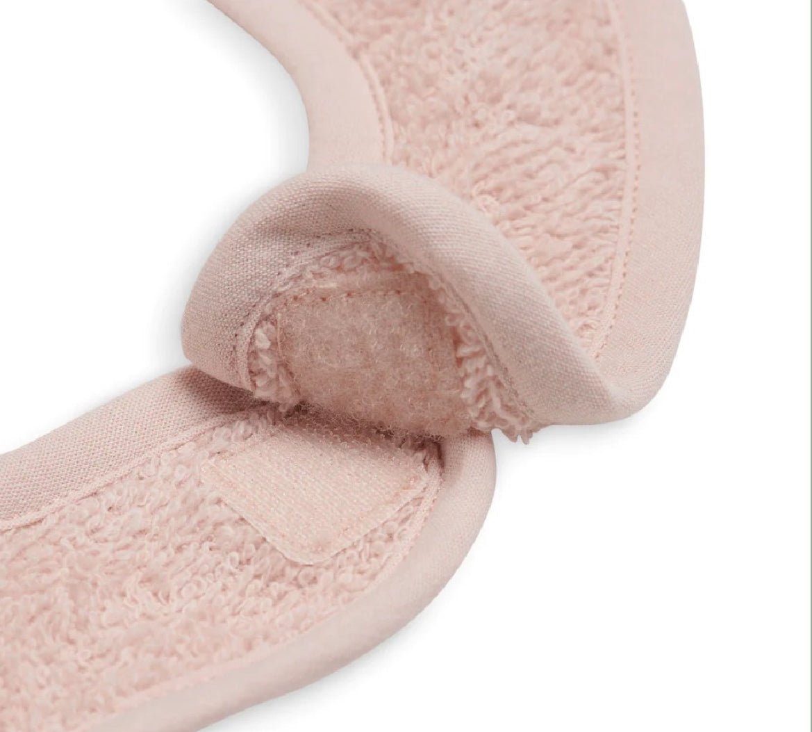 Bavoir éponge - rose clair - Les ptites soeurs