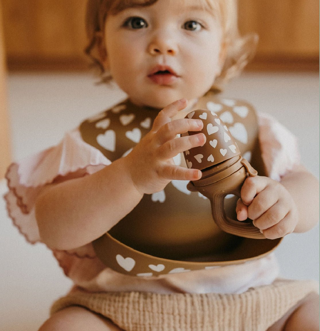 Tétine grignoteuse - Coloris Fall in Love camel - Les ptites soeurs