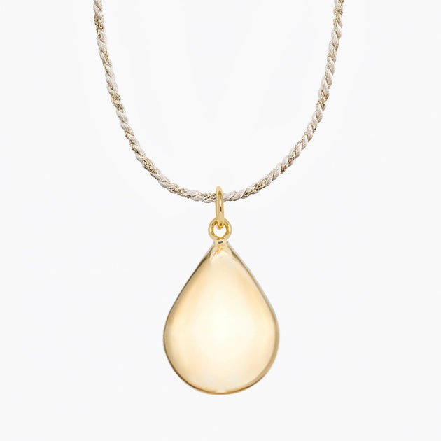 Bola de grossesse goutte - or jaune sur cordon - Les ptites soeurs