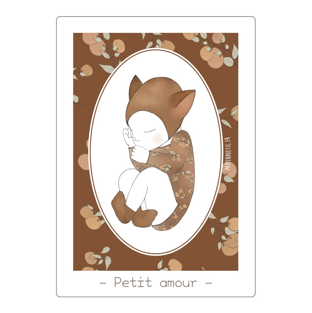 Carte "petit amour" - Les ptites soeurs