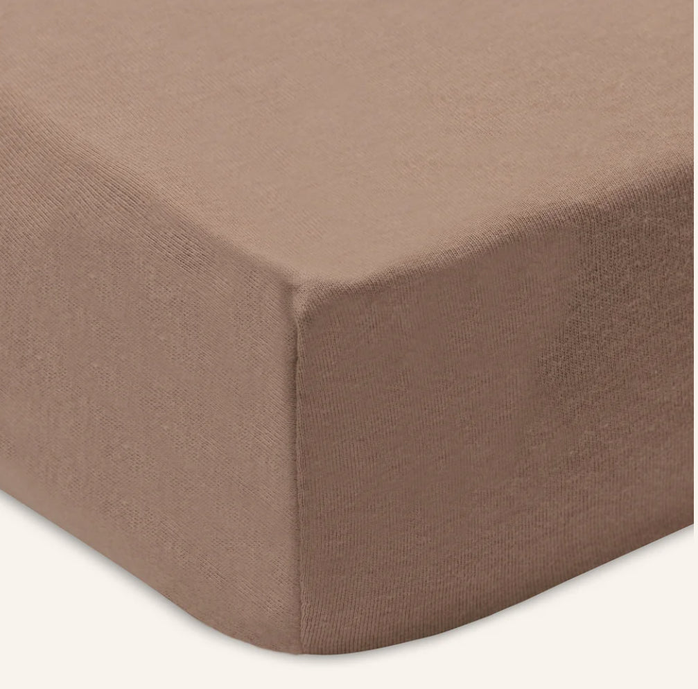 Drap - housse - Milky Coffee - Les ptites soeurs