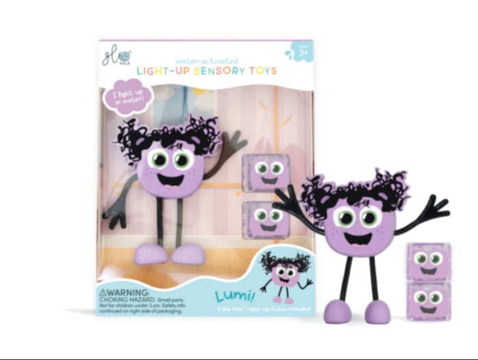 Personnage lumineux - violet - Les ptites soeurs