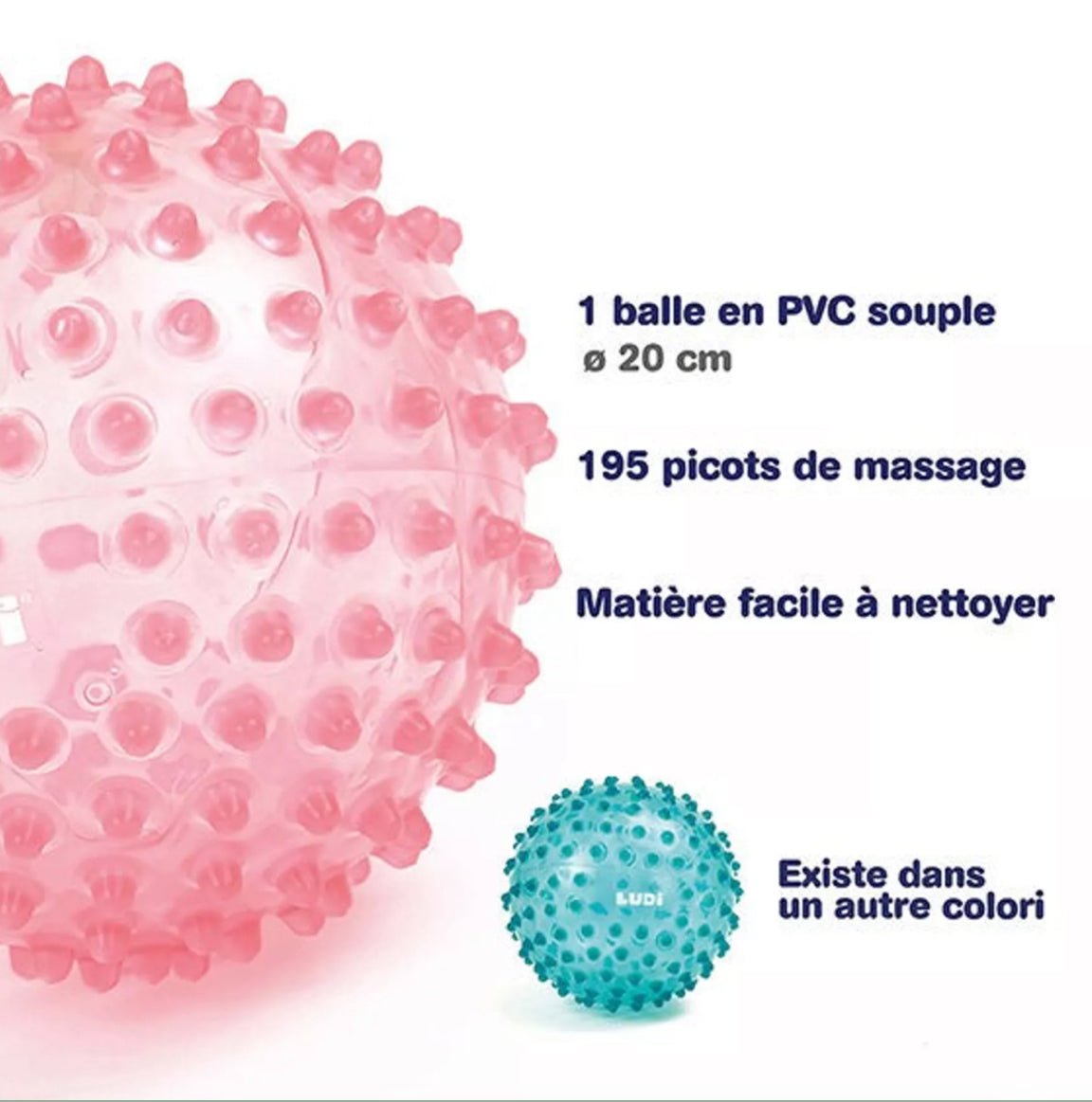 Balle sensorielle ROSE - Les ptites soeurs