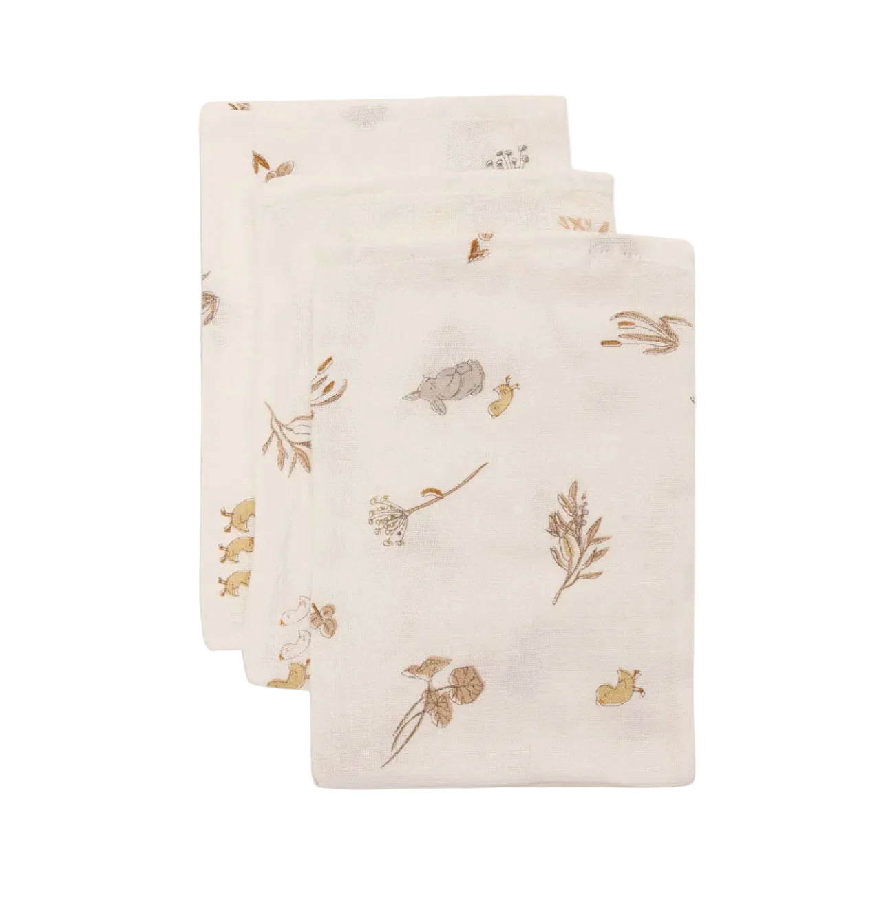 Gant de Toilette Gaze de Coton - Riverside - 3 Unités