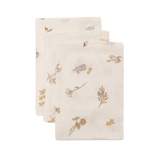 Gant de Toilette Gaze de Coton - Riverside - 3 Unités