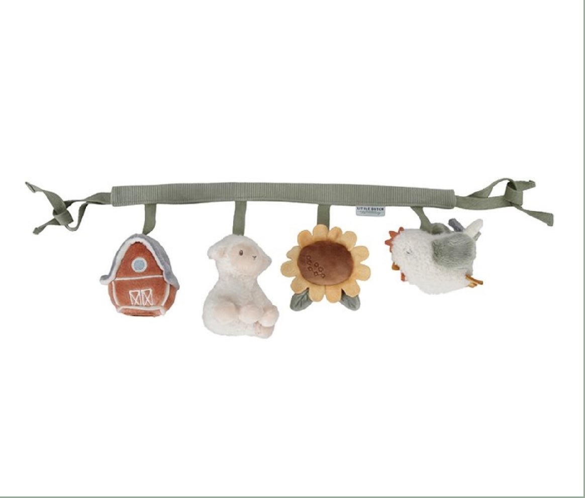 Chaîne d'activités pour poussette Little Farm - Les ptites soeurs