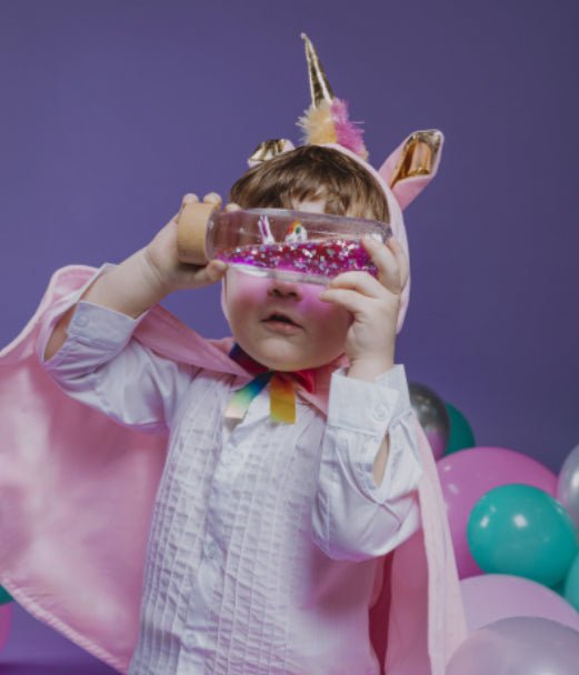 Bouteille sensorielle - arc - en - ciel - Les ptites soeurs