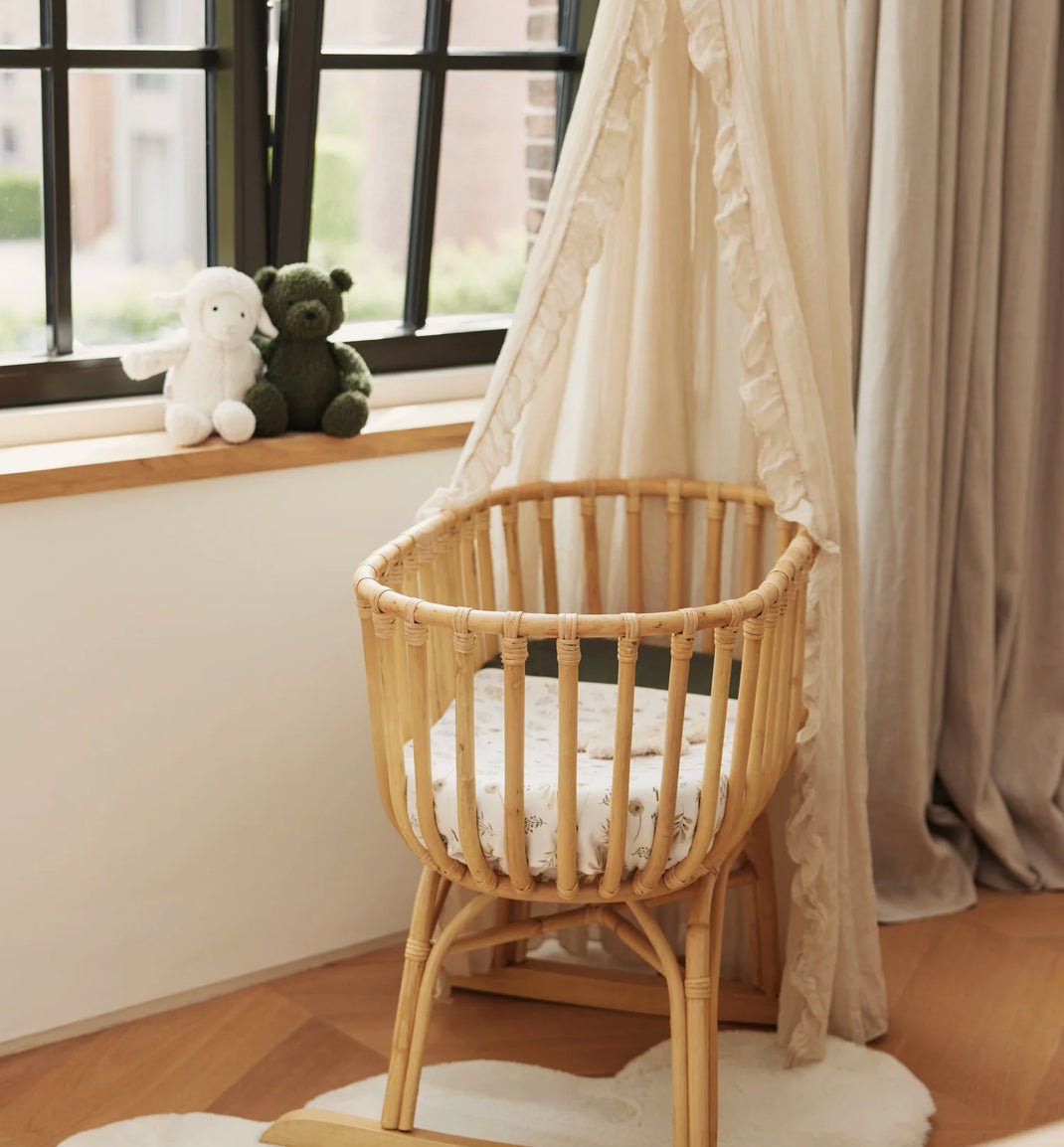 Ciel de lit à volants - Nougat - Les ptites soeurs