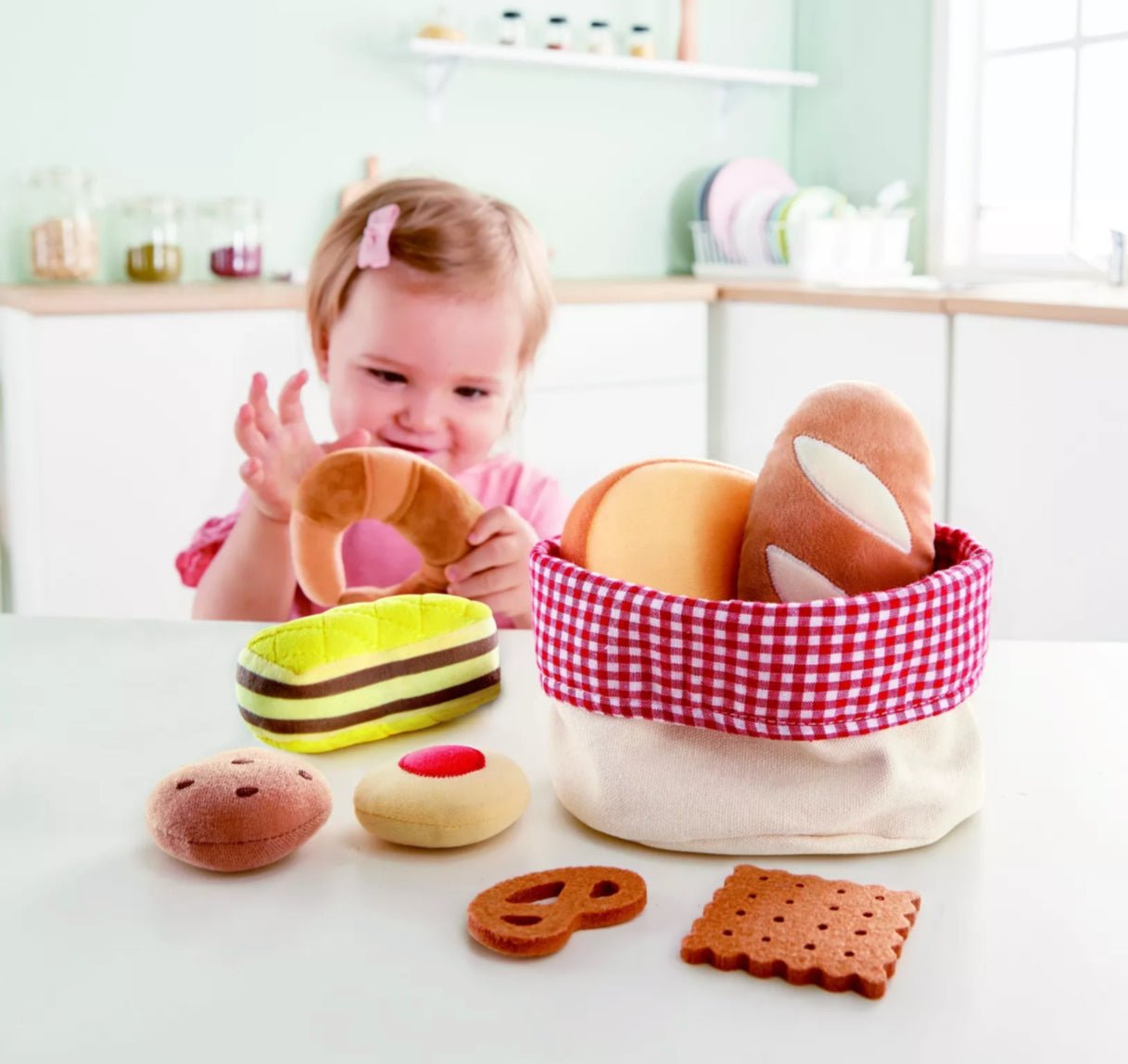 Panier de viennoiseries en tissu - Les ptites soeurs