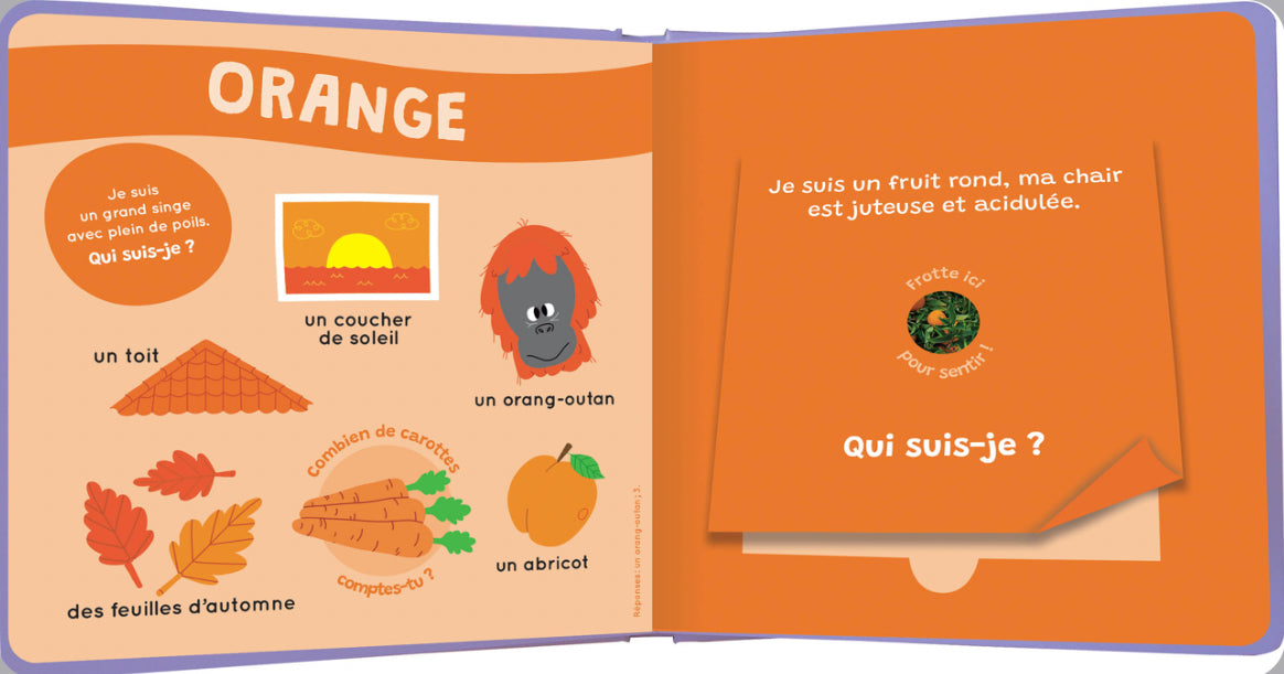 Mon livre des odeurs et des couleurs - le jardin