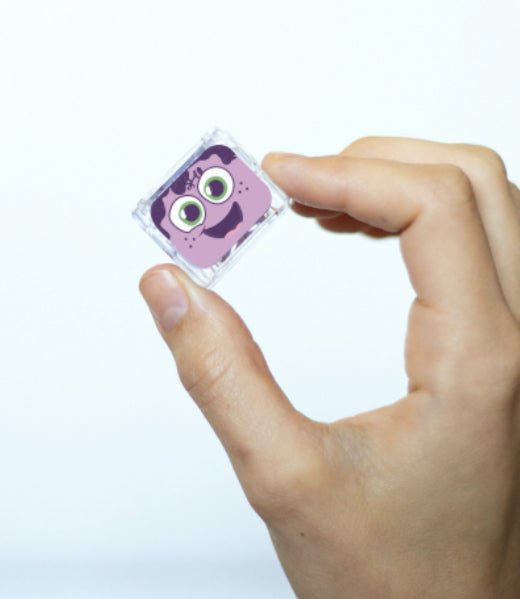 Lot de 4 cubes lumineux - Violet - Les ptites soeurs