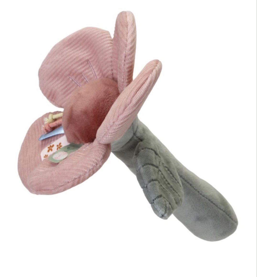 Hochet Fleur rose - Les ptites soeurs