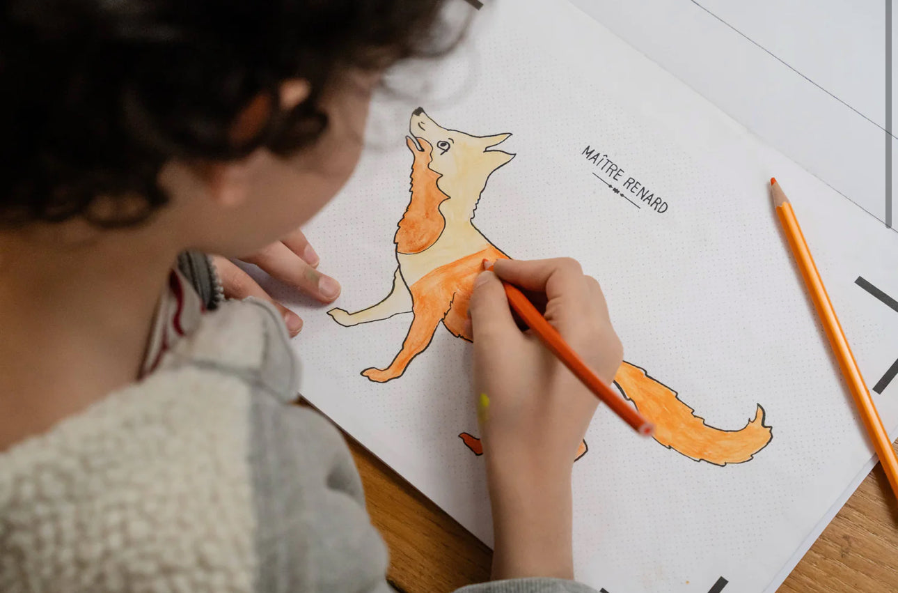 Coloriage animé - les fables de La Fontaine