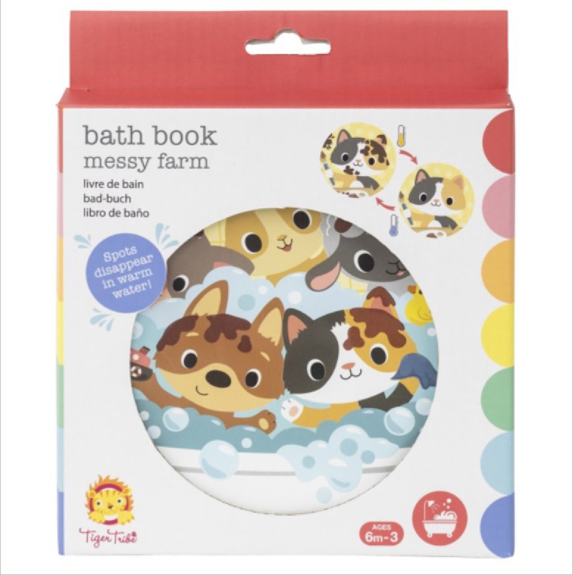 Livre de bain magique - Ferme - Les ptites soeurs