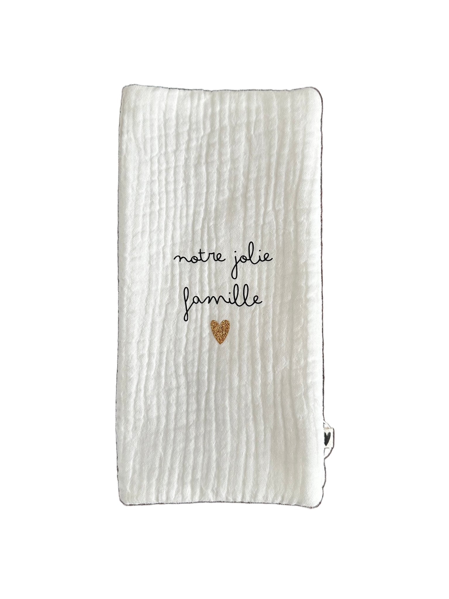 Protège livret de famille - gaze blanc - Les ptites soeurs