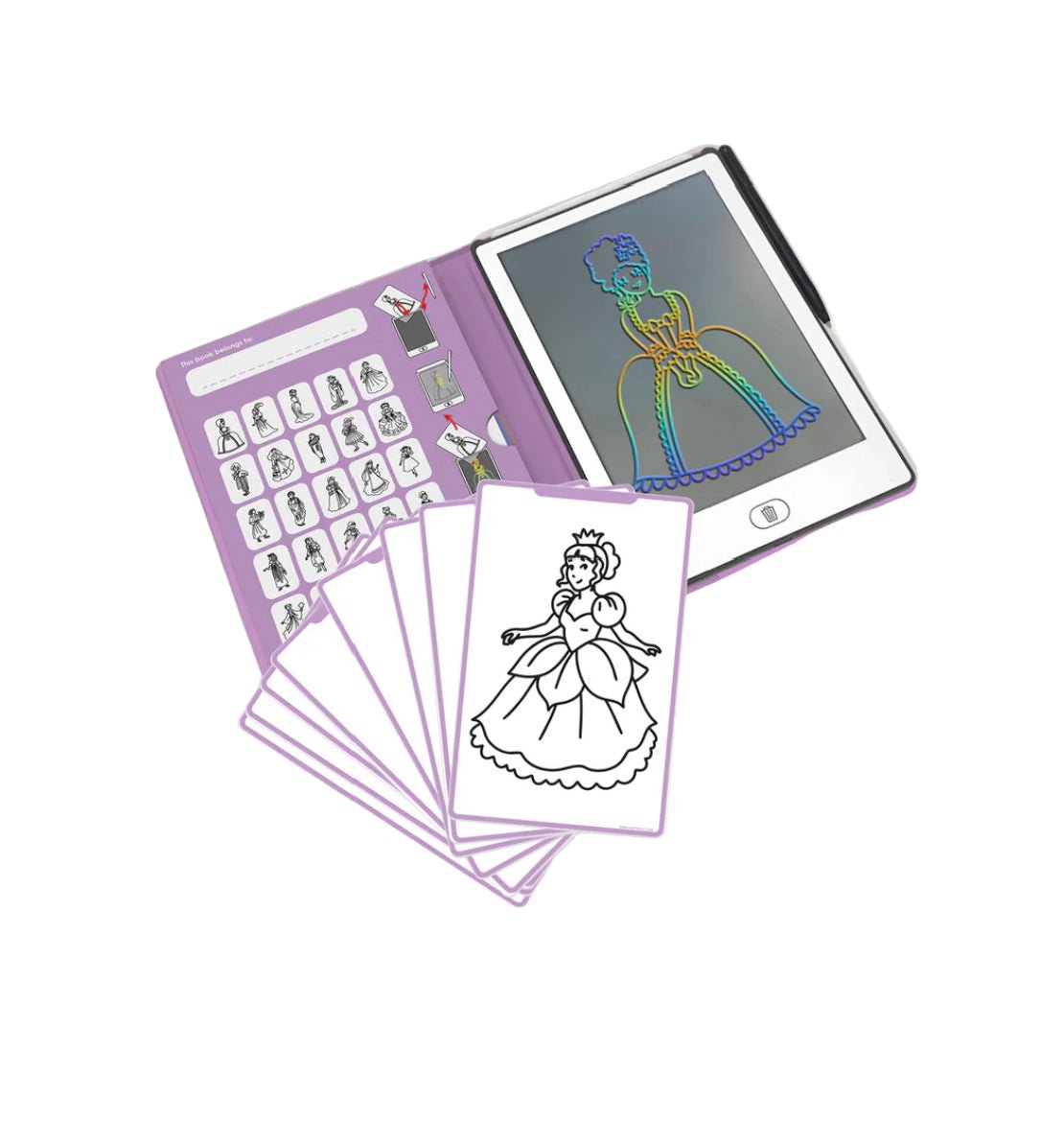 Tablette à dessins - princesses - Les ptites soeurs