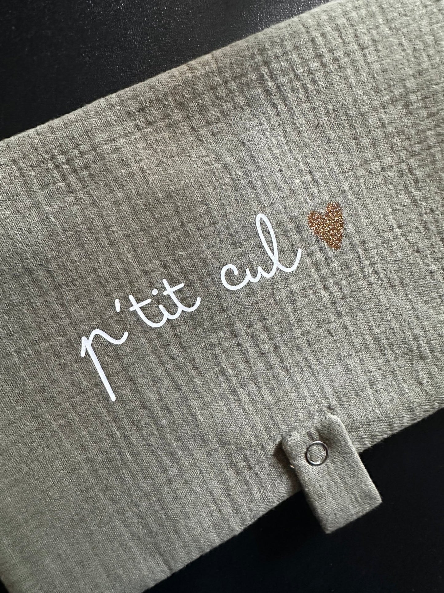 Pochette range - couche - verte - Les ptites soeurs