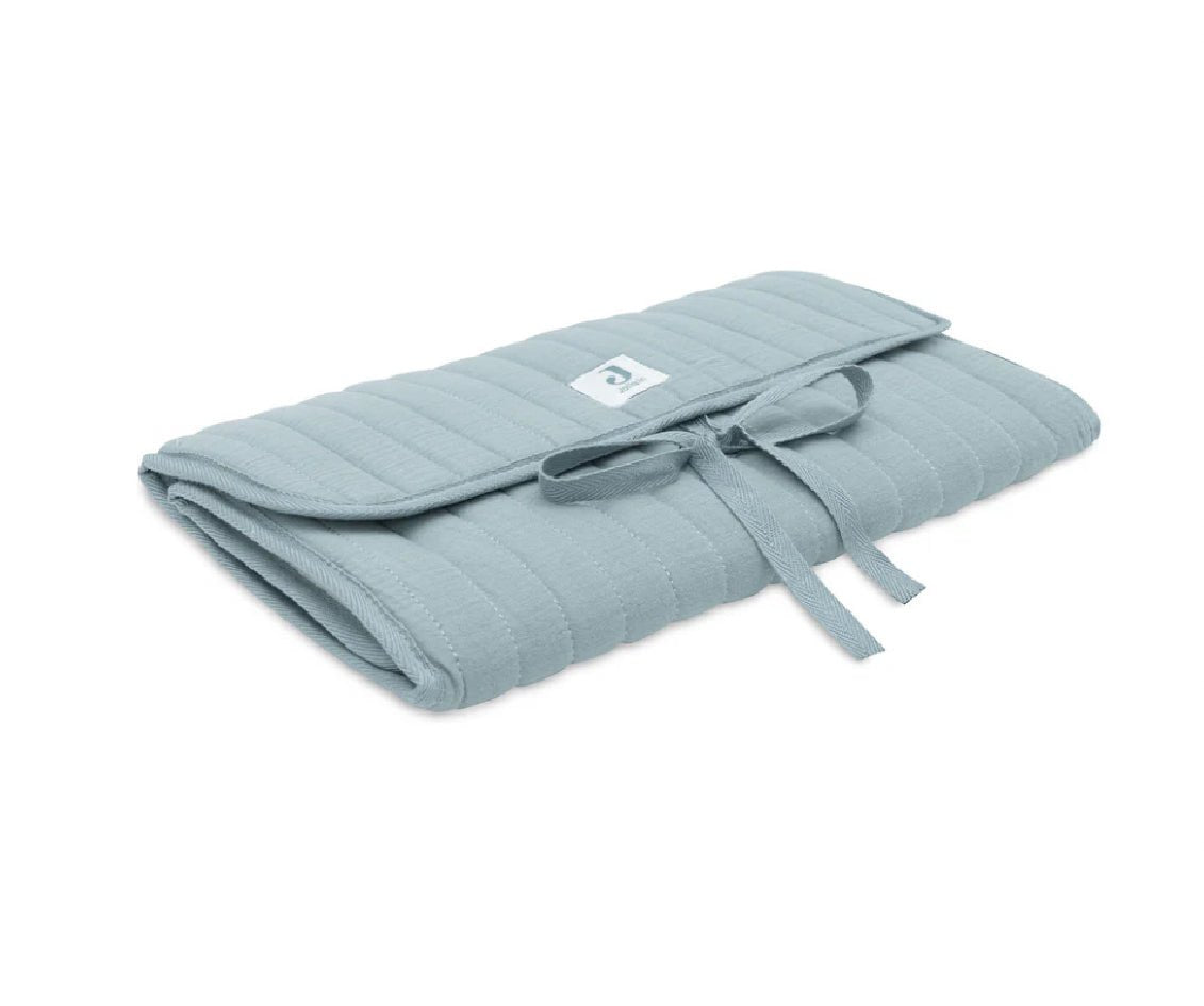 Tapis à Langer nomade Gaze de Coton - Sea Green - Les ptites soeurs