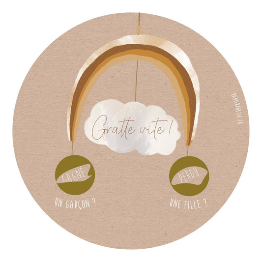 Carte Annonce À Gratter “Garçon Ou Fille ?” - Les ptites soeurs