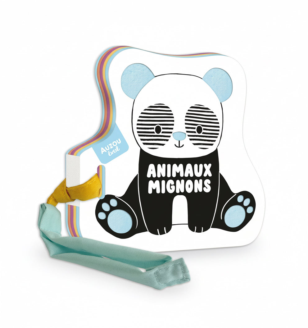 Mon premier livre poussette en noir & blanc - animaux mignons petit prix (petit défaut)