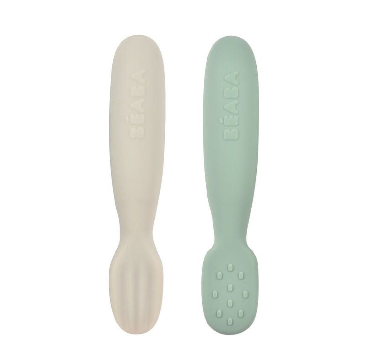 Lot de 2 pré - cuillères silicone - Les ptites soeurs