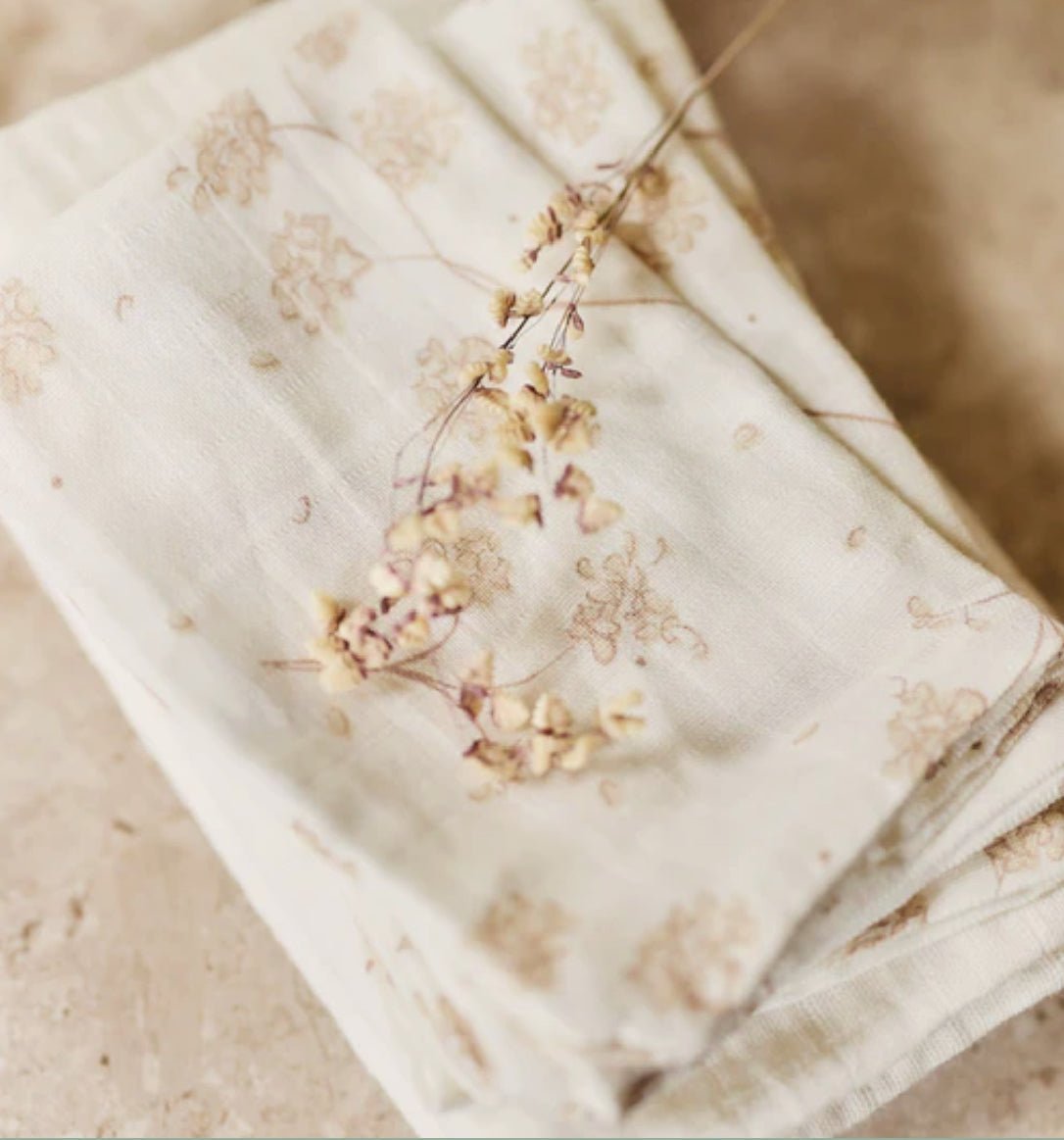 Lange gaze de coton small - Leafy Dreams lot de 3 - Les ptites soeurs