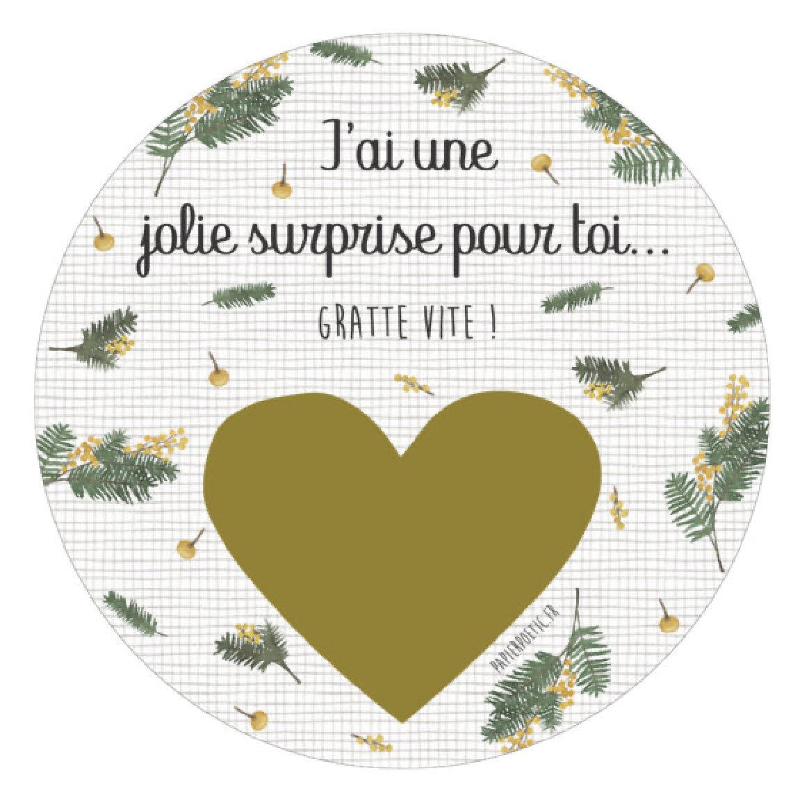 Carte Annonce À Gratter “Mamie” - Les ptites soeurs