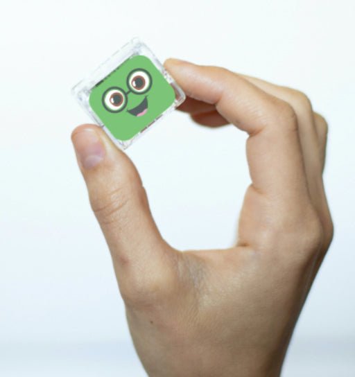 Lot de 4 cubes lumineux - vert - Les ptites soeurs