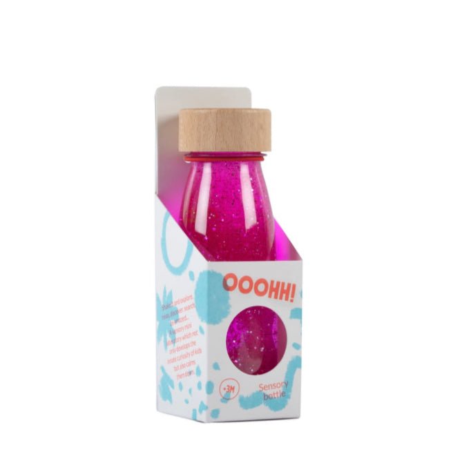 Bouteille sensorielle rose - Les ptites soeurs