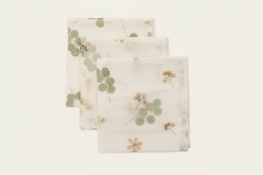 Serviette Gaze de Coton 31x31cm - Riverside - 3 Unités