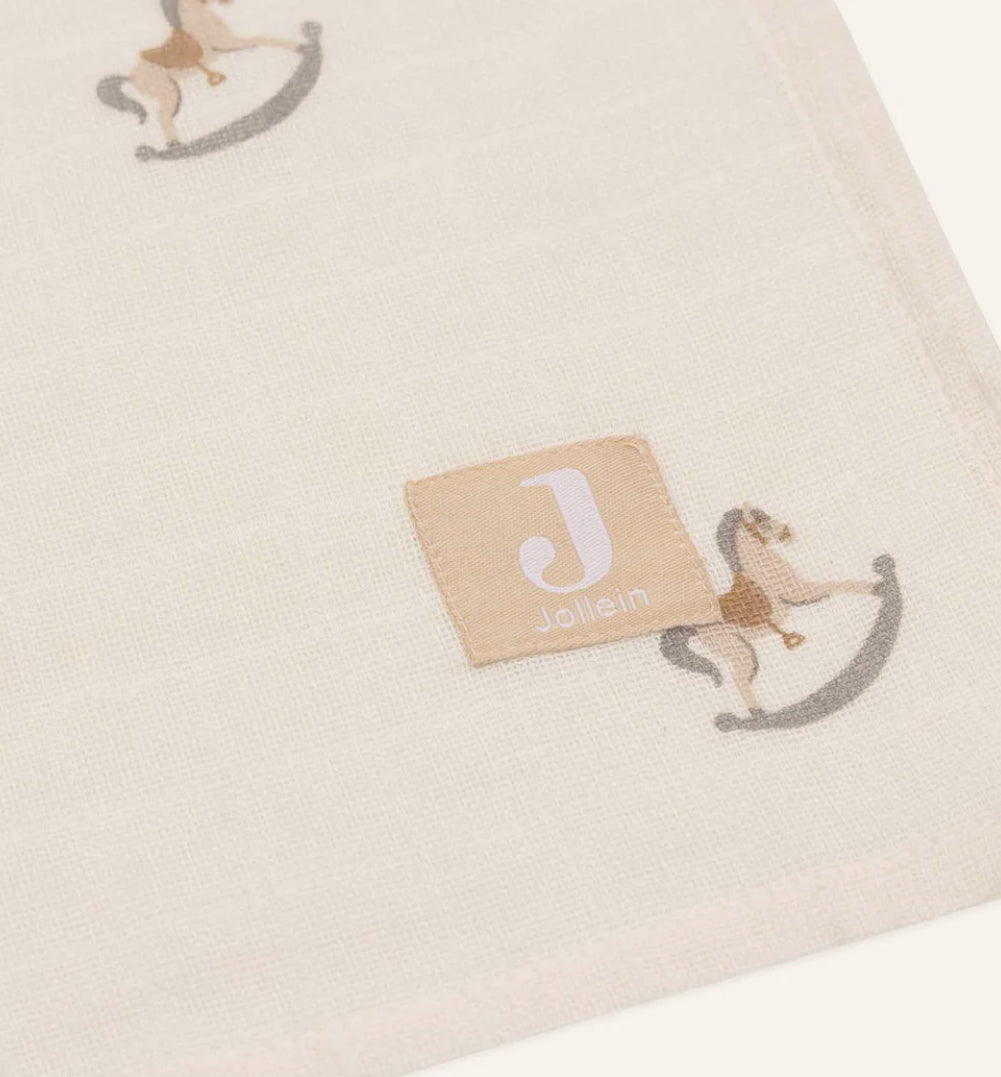 Lange gaze de coton 115x115cm - Nostalgic Ride - 2 Unités - Les ptites soeurs