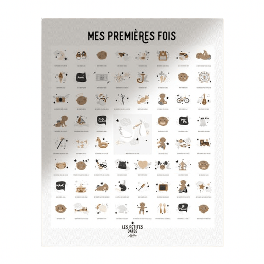 Affiche "mes premières fois" - peau foncée - Les ptites soeurs