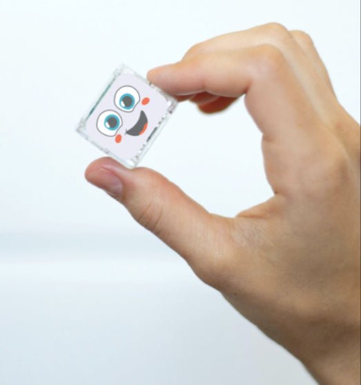 Lot de 4 cubes lumineux - blanc - Les ptites soeurs