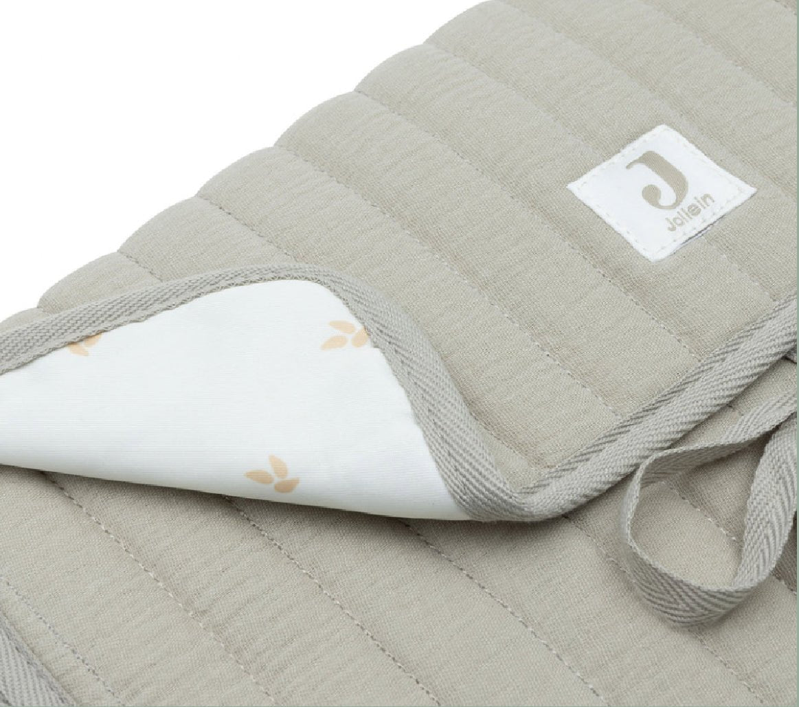 Tapis à Langer nomade Gaze de Coton - Olive Green - Les ptites soeurs