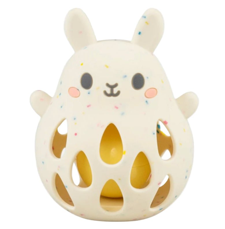 Hochet en silicone lapin - Les ptites soeurs