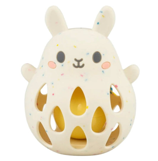 Hochet en silicone lapin - Les ptites soeurs