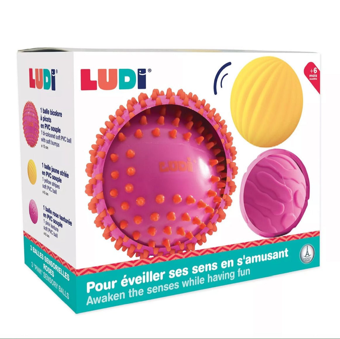 BALLE SENSORIELLES Roses - Les ptites soeurs