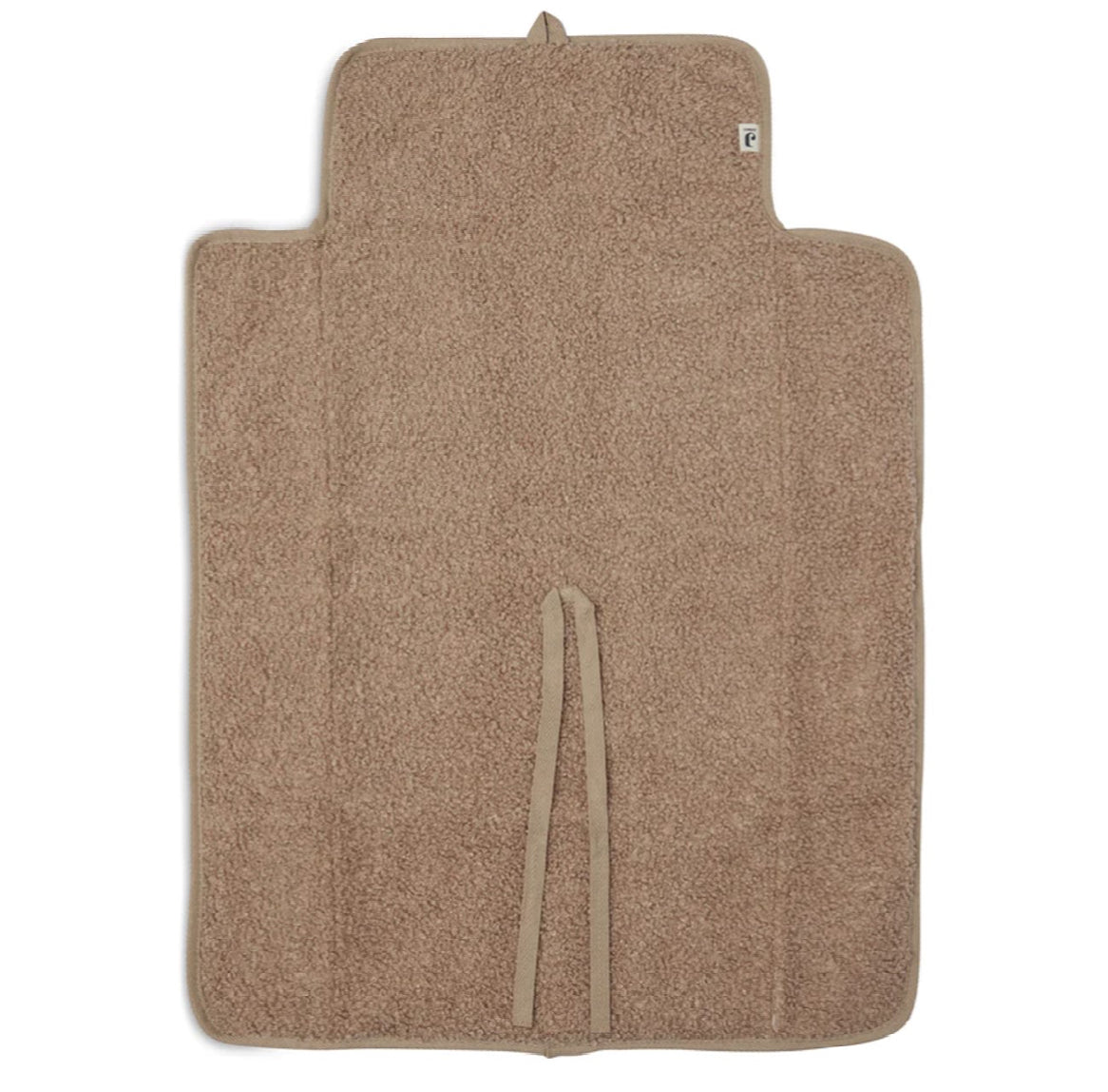 Matelas à langer nomade en tissu bouclé – Biscuit - Les ptites soeurs