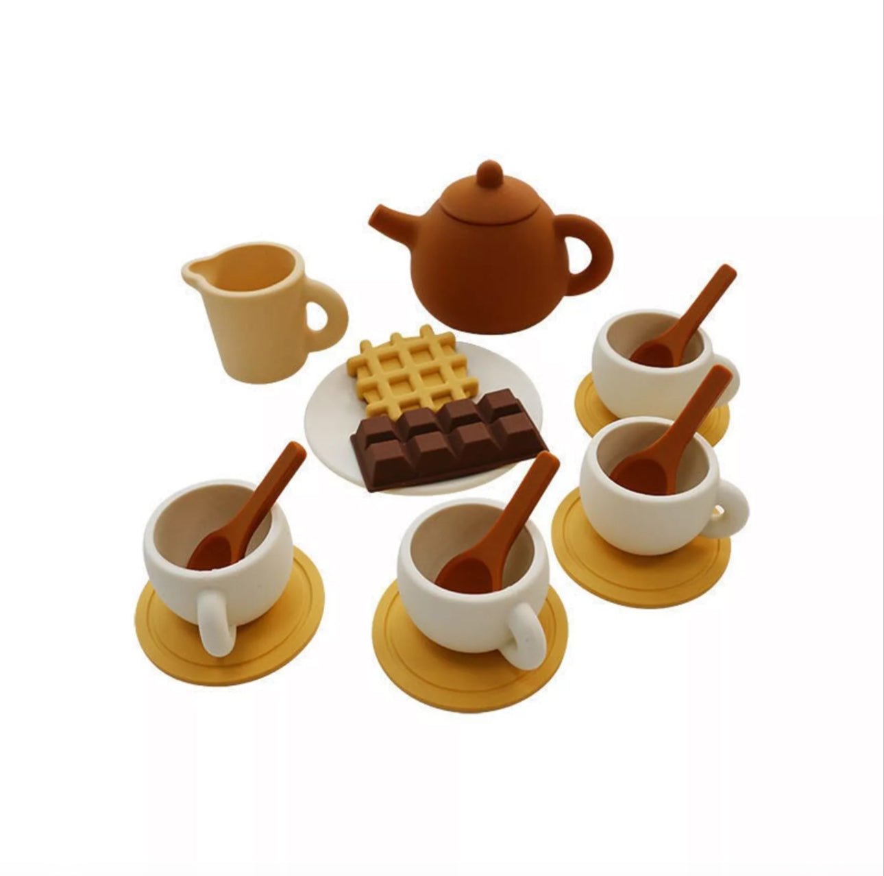 Dînette en silicone - service à thé - Les ptites soeurs