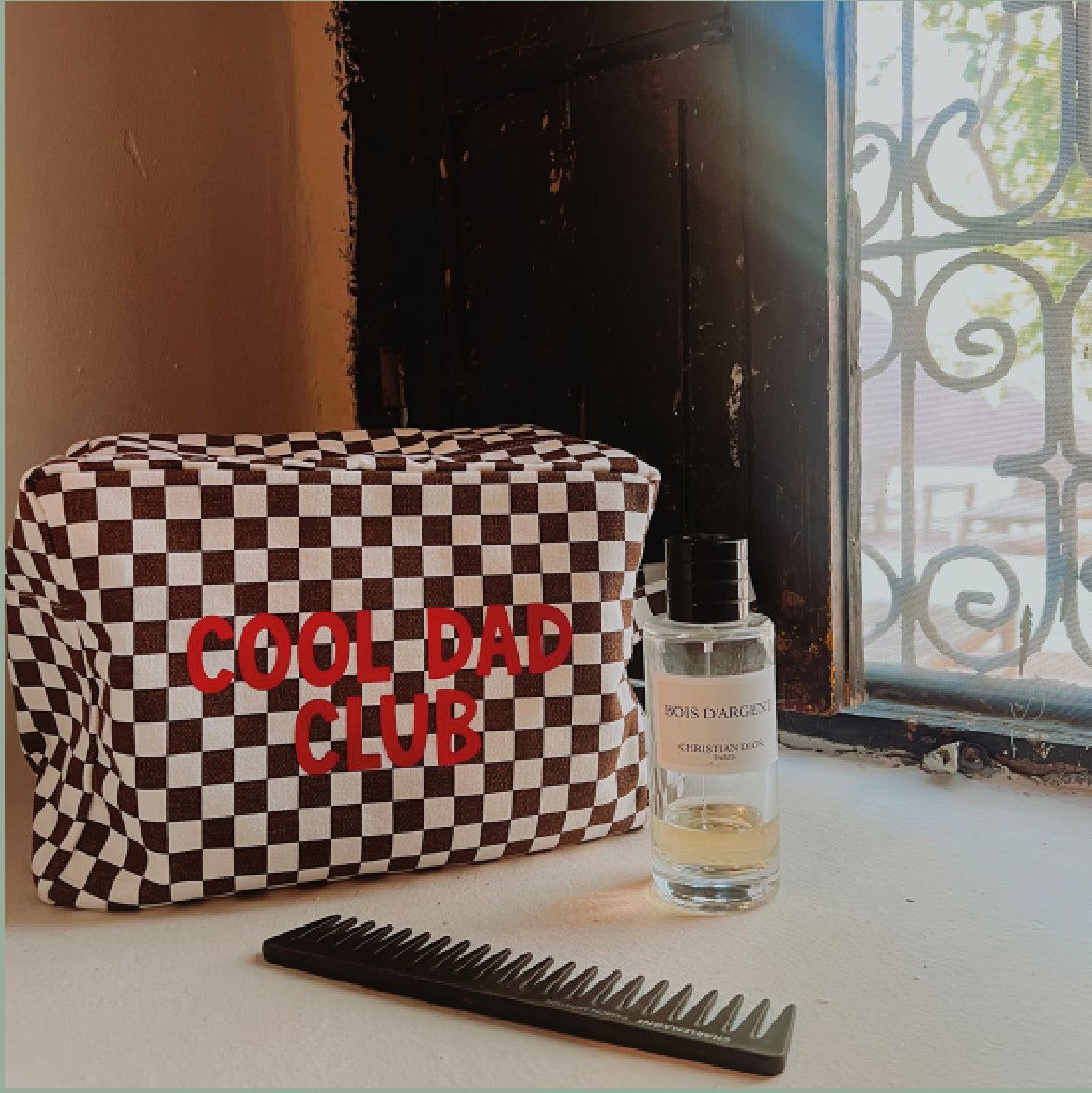 TROUSSE DE TOILETTE COOL DAD CLUB - Rouge - Les ptites soeurs